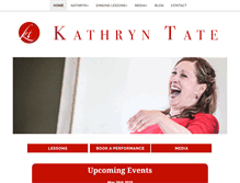 Tablet Screenshot of kathryntate.com